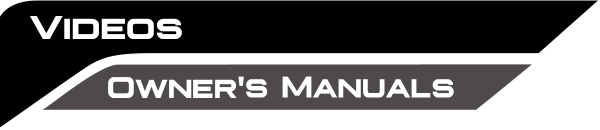 Videos Owners manuals