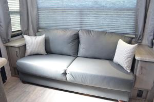 Jackknife Sofa With Decorative Throw Pillows